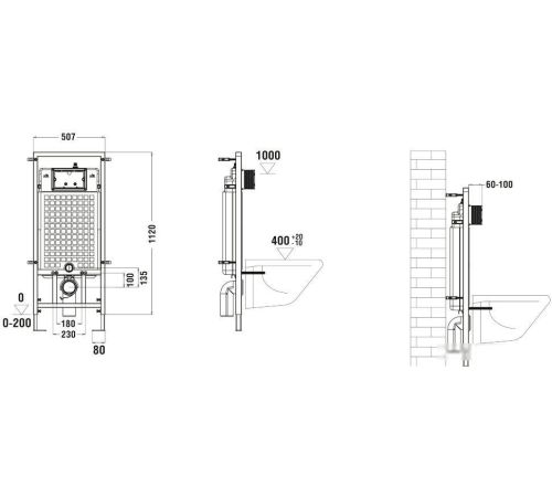 Инсталляция для унитаза WeltWasser Marberg 507 RD