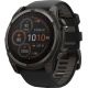 Умные часы Garmin Fenix 8 Solar, Sapphire 51мм титановый угольно-серый с DLC-покрытием и черным ремешком