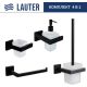 Набор аксессуаров для ванной Lauter 21SH71062 + 21SH71092 + 21SH71072 + 21SH71112 Matt Black, 4 предмета