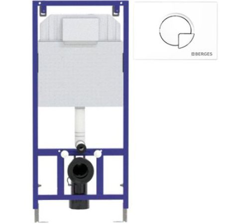 Инсталляция для унитаза Berges Wasserhaus Novum 525 040000 + R4 040024