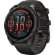 Умные часы Garmin Fenix 8 Sapphire, Titanium 47мм угольно-черный DLC, пепельно-черный силиконовый ремешок