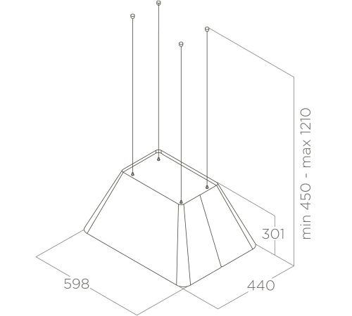 Кухонная вытяжка Elica Ikona Light IX/F/60 PRF0165071