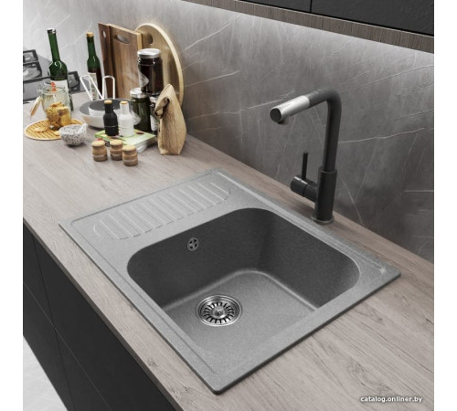 Кухонная мойка Mixline ML-GM18 551976 графитовый