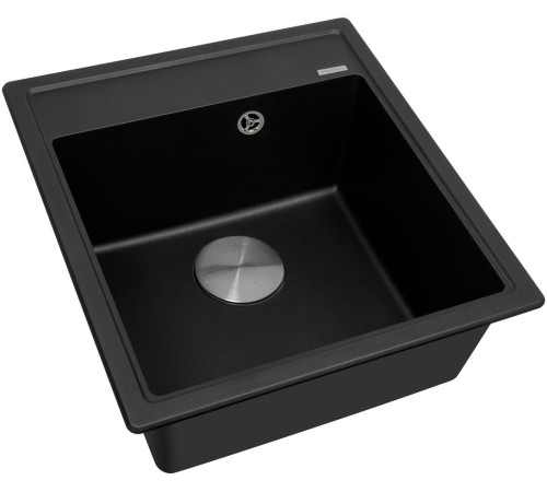 Кухонная мойка ZorG Rock 46 Premium black metallic