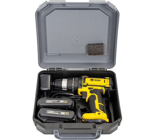 Дрель-шуруповерт Edon AD-18M с 2-мя АКБ, кейс, оснастка