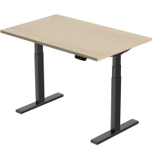 Стол Smartstol Slim 140x80x1.8 черный/дуб феррара