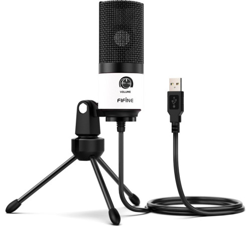 Проводной микрофон FIFINE K669 белый