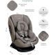 Детское автокресло Indigo Aero Isofix ST-3 бежевый лен