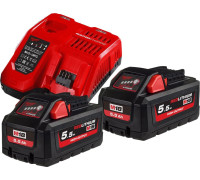 Аккумулятор с зарядным устройством Milwaukee M18 HNRG-552 18В/5.5 Ah + 12-18В