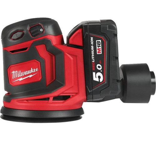 Эксцентриковая шлифмашина Milwaukee M18 BOS125-502B 4933464229 с 2-мя АКБ, сумка