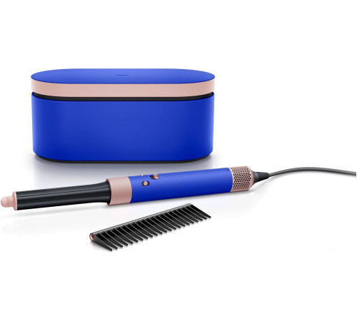 Фен-стайлер Dyson Airwrap Complete Long HS05 с переходником на евровилку, синие румяна
