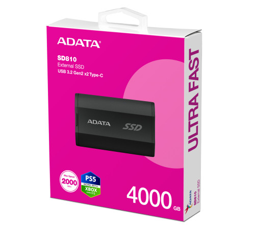 Внешний накопитель ADATA SD810 4TB SD810-4000G-CBK