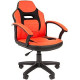 Игровое геймерское кресло CHAIRMAN Kids 110 экопремиум, черный/красный