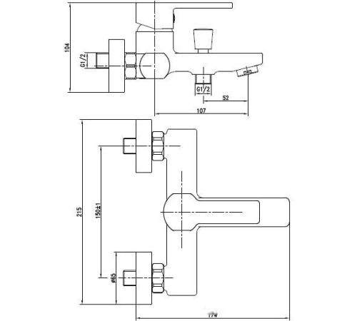 Смеситель Cersanit Smart 63048