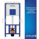 Инсталляция для унитаза Cersanit Aqua Prime М 50 68179 с кнопкой Twins 63526 кнопка белый