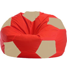 Кресло-мешок Flagman Мяч Стандарт М1.1-174 красный/светло-бежевый