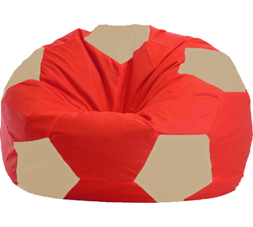 Кресло-мешок Flagman Мяч Стандарт М1.1-174 красный/светло-бежевый