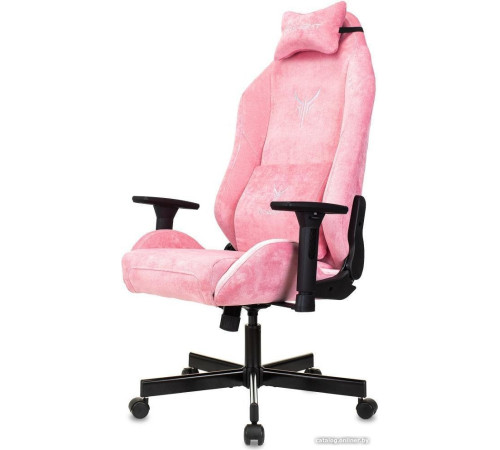 Игровое геймерское кресло Knight N1 Fabric Velvet 36 розовый