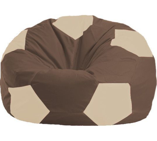Кресло-мешок Flagman Мяч Стандарт М1.1-326 коричневый/светло-бежевый
