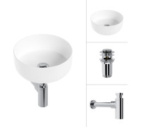 Умывальник Lauter 21499-31 + клапан 21190CH + сифон 21635CH хром