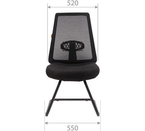 Офисный стул CHAIRMAN 535V ткань черный/черный