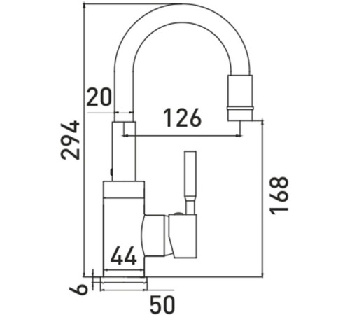 Смеситель Gross Aqua ColorFlex 3241508MW