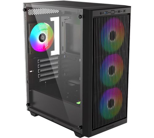 Корпус ID-Cooling Ware 300 ARGB черный
