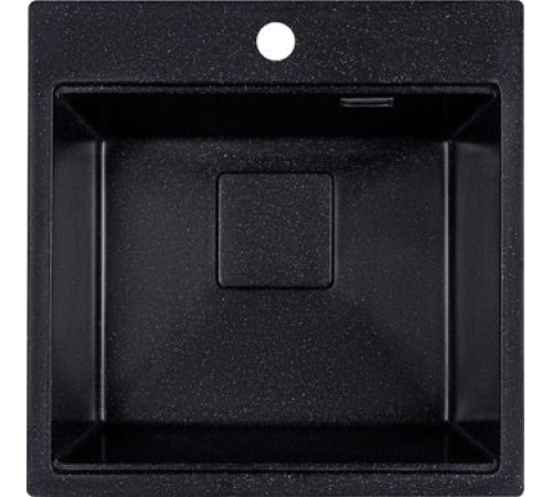 Кухонная мойка Marblan Comfort 50 черный, с сифоном и колландером