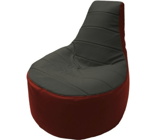 Кресло-мешок Flagman Трон Т1.3-38 серый/красный