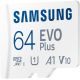 Карта памяти Samsung EVO Plus 2021 microSDXC 64GB с адаптером