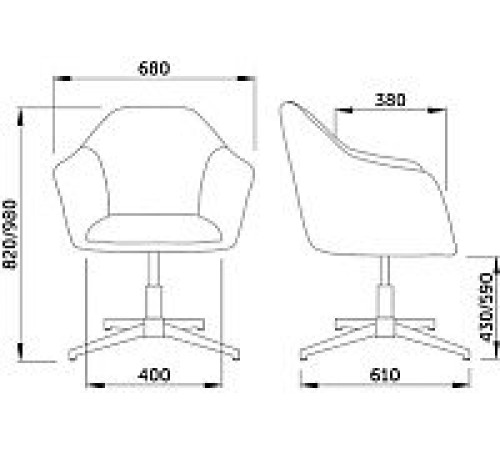 Стул с подлокотниками AksHome Dubai зеленый велюр/золото