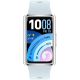 Фитнес-браслет Huawei Band 11 Pro серебристый, с голубым силиконовым ремешком, международная версия