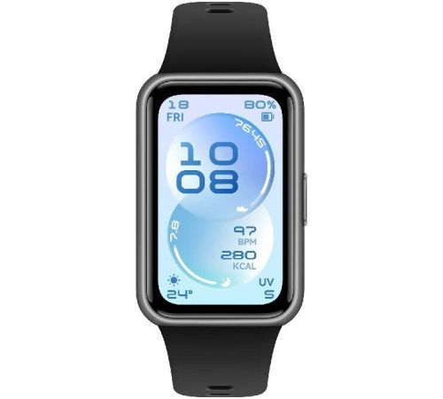 Фитнес-браслет Huawei Band 11 черный полимерный корпус, с черным силиконовым ремешком, международная версия