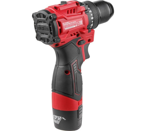 Дрель-шуруповерт Wortex BD 1220 DLi 1333699 с 2-мя АКБ, кейс