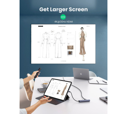 USB-хаб Ugreen CM418 10919