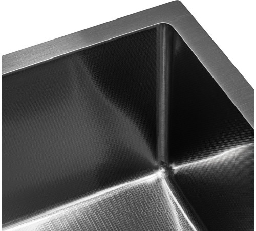 Кухонная мойка ARFEKA ECO AR 450*450 BLACK PVD NANO DECOR MILLET GRAINS