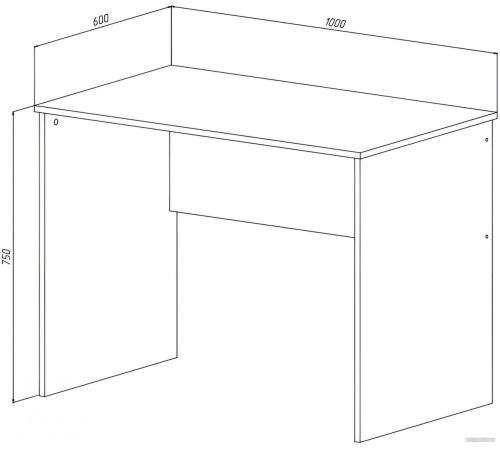 Стол МДК СП2 1000x600x750 венге