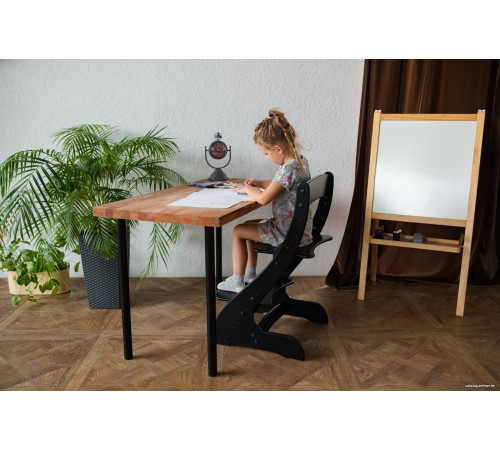 Растущий стул Друг Кузя Растущий Павлин черный