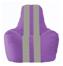 Кресло-мешок Flagman Спортинг С1.1-106 сиреневый/серый