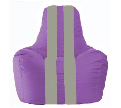 Кресло-мешок Flagman Спортинг С1.1-106 сиреневый/серый