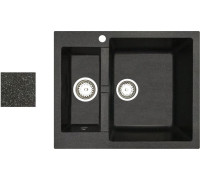Кухонная мойка БелЭворс Duet R черный, без сифона