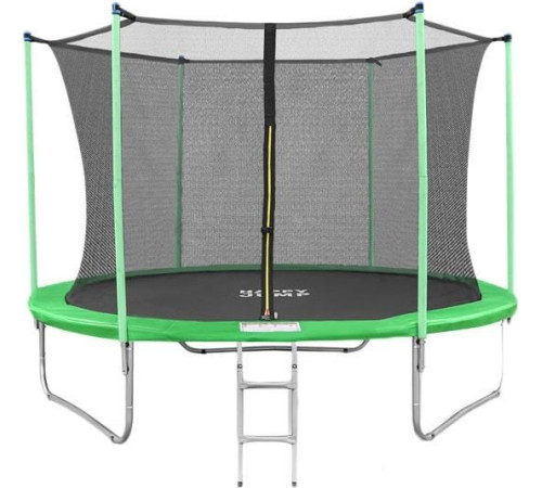 Батут Happy Jump 10ft-i Pro 312 см с внутренней сеткой и лестницей