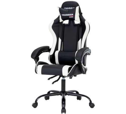 Кресло CHAIRMAN CH41 экокожа, черно-белый