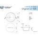 Кухонная мойка Ulgran U-101 344 ультра-черный