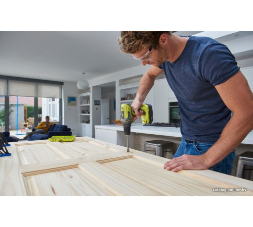 Дрель-шуруповерт Ryobi R18DD3-120S 5133003347 с 1-м АКБ 2.0 Ah, сумка