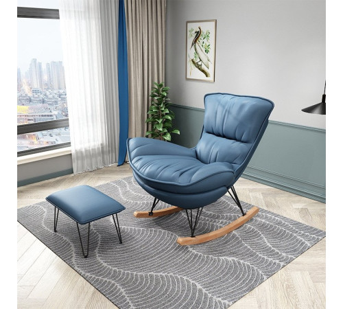 Кресло-качалка Mio Tesoro Монга синий