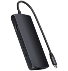 Док-станция Satechi USB-C Multiport Adapter 8K With Ethernet V3 ST-P8KED черный