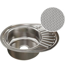 Кухонная мойка Mixline 532302 левая, с текстурой, 0.8 мм