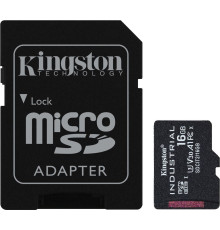 Карта памяти Kingston Industrial microSDHC SDCIT2/16GB 16GB с адаптером