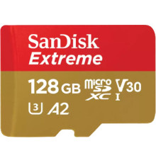 Карта памяти SanDisk Extreme SDSQXAA-128G-GN6MA microSDXC 128GB